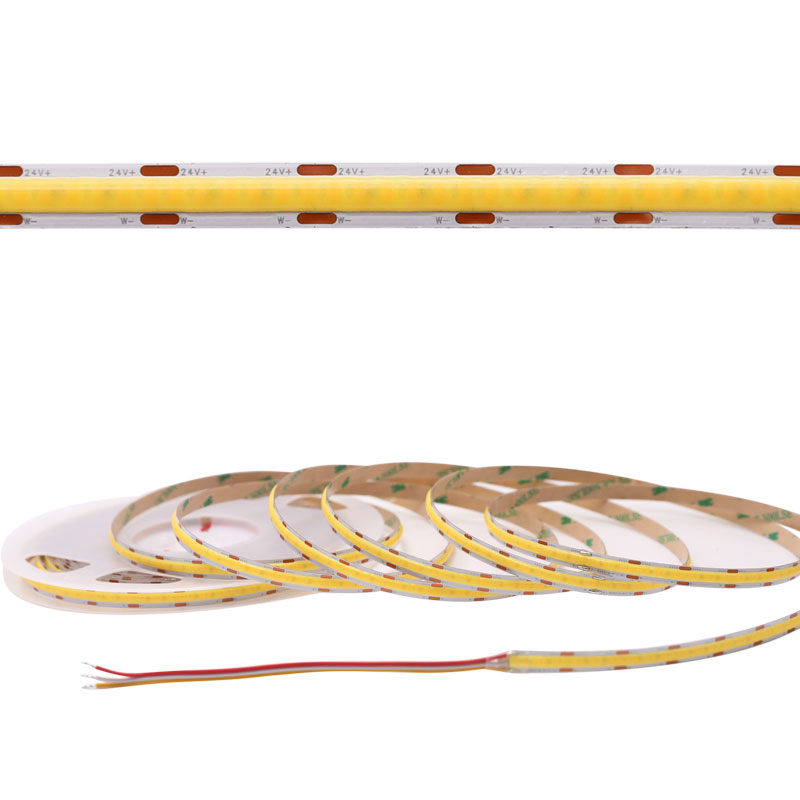 DC24V dlouhý CCT stmívatelný COB bezbodový LED pásek 624 čipů/m, 16~33FT Bez poklesu napětí DC24V dlouhý CCT stmívatelný COB bezbodový LED pásek 624 čipů/m, 16~33FT Bez poklesu napětí