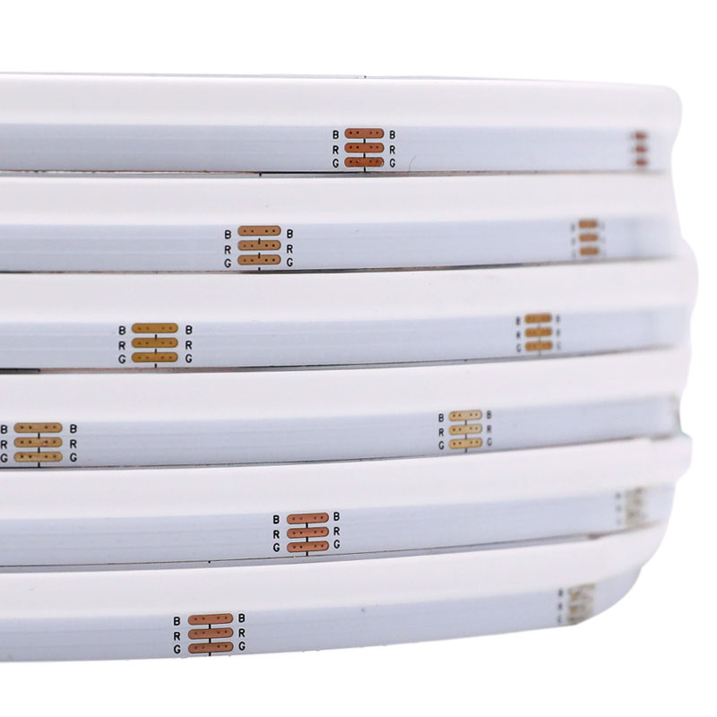 DC24V Side Glow RGB COB LED páskové světlo bez teček 840 čipů/m 16.4 stop