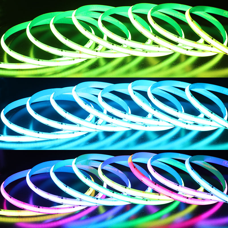 Extremely Bright Digital COB RGB LED Strip SM16703