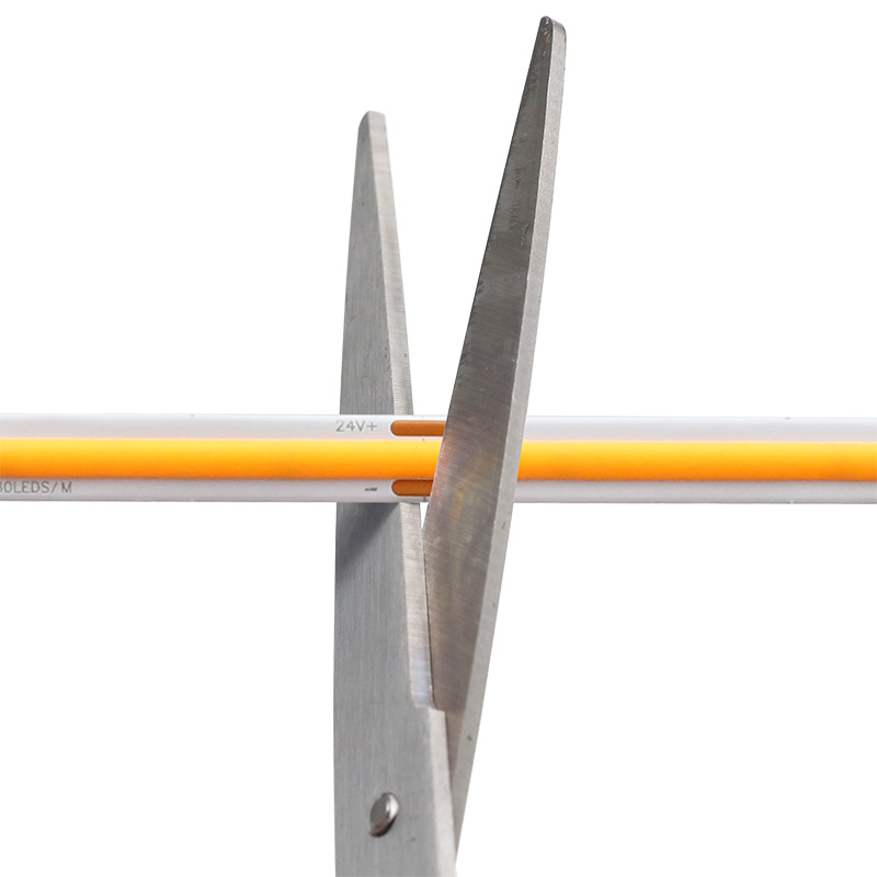 Hoher CRI 90 FOB 480Chips/M Gelbes Farblicht Flexible COB-LED-Streifenlichter – DC12/24V – 16.4ft/5m pro Rolle Hoher CRI 90 FOB 480Chips/M Gelbes Farblicht Flexible COB-LED-Streifenlichter – DC12/24V – 16.4ft/5m pro Rolle