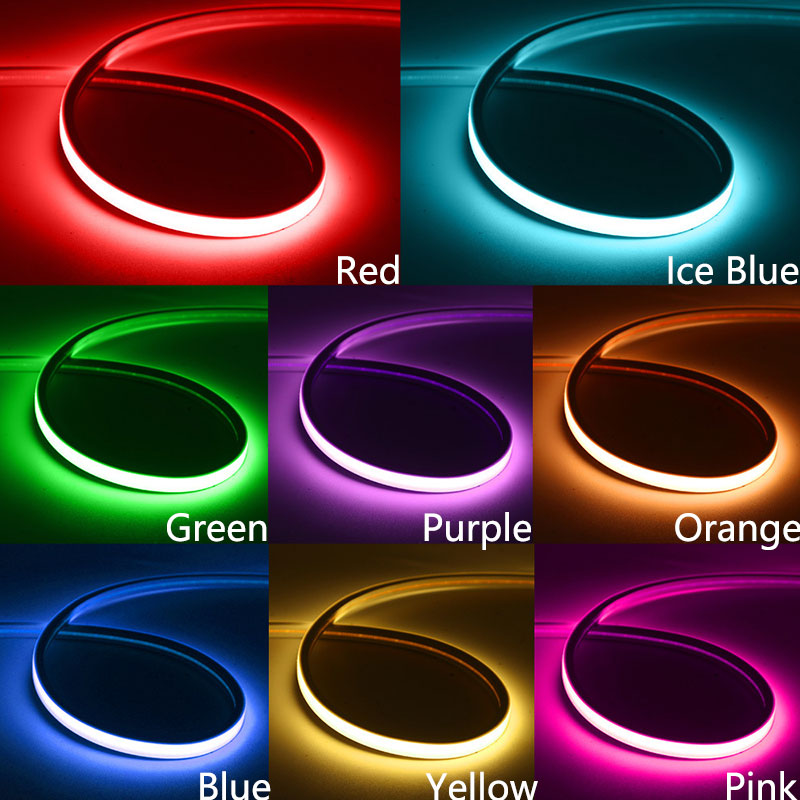 05*11mm DC12V/DC24V IP67 Venkovní silikonová trubice Neon COB LED pásek, 480 čipů/m 05*11mm DC12V/DC24V IP67 Venkovní silikonová trubice Neon COB LED pásek, 480 čipů/m