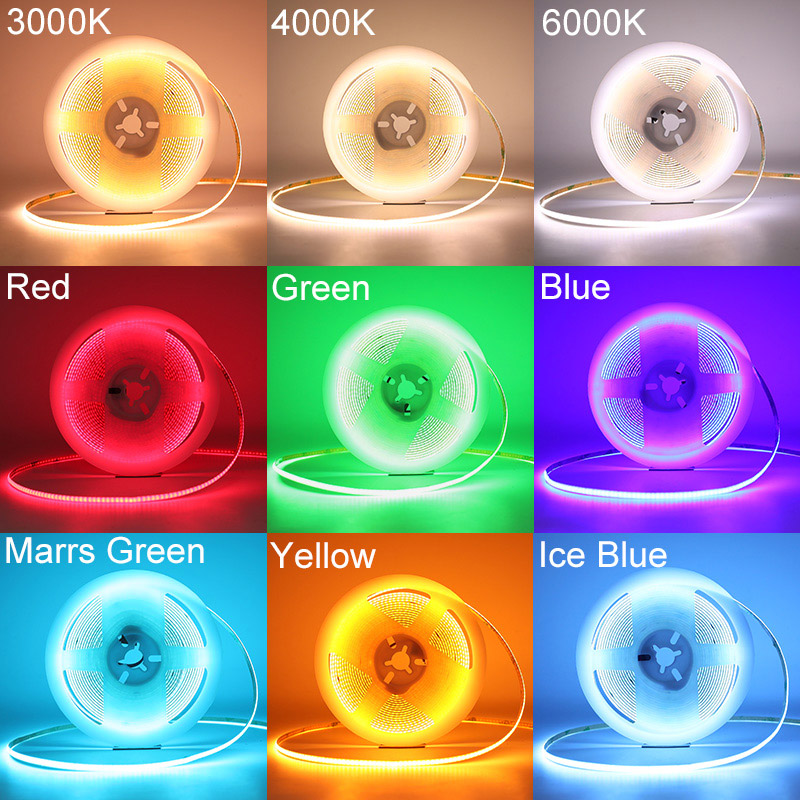 Super Slim 4mm Wide 5V COB LED pásek 320LEDs/m Super Slim 4mm Wide 5V COB LED pásek 320LEDs/m