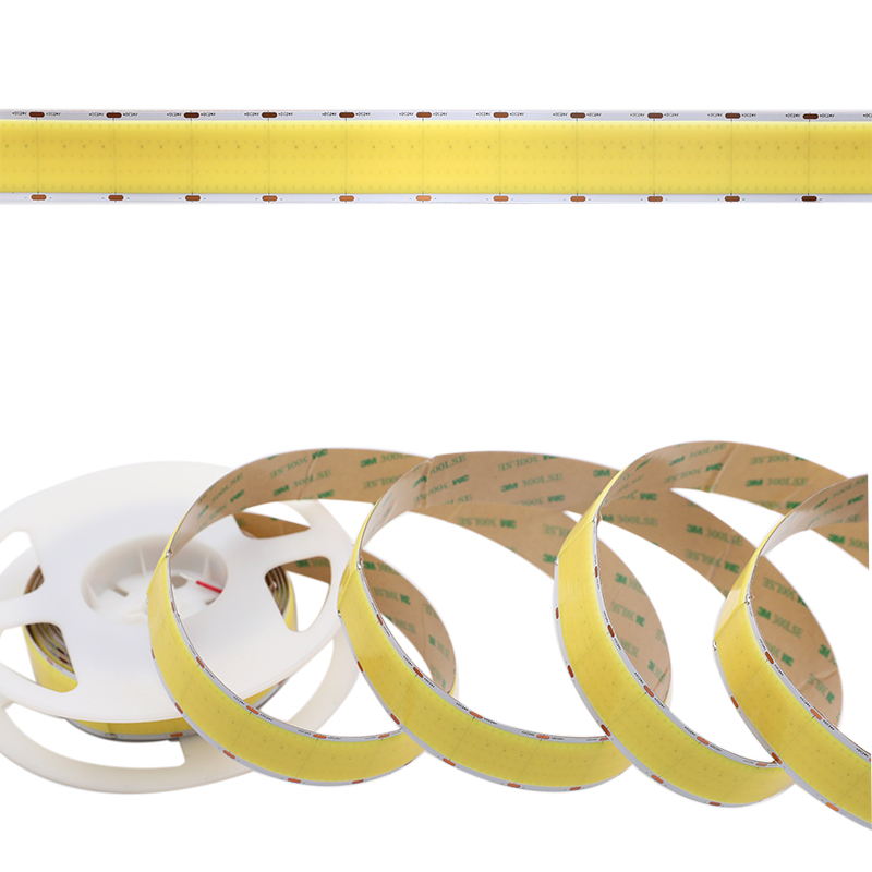 Ultra jasná COB LED páska Pět řad 30 mm široká 1600 LED/m 24V COB pásek Ultra jasná COB LED páska Pět řad 30 mm široká 1600 LED/m 24V COB pásek