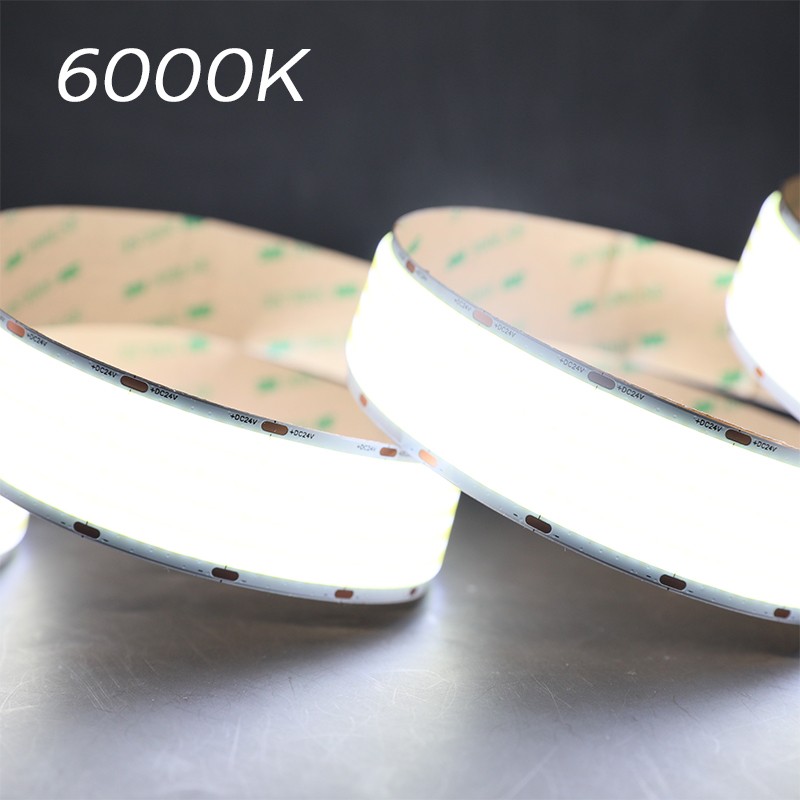 Ultra jasná COB LED páska Pět řad 30 mm široká 1600 LED/m 24V COB pásek Ultra jasná COB LED páska Pět řad 30 mm široká 1600 LED/m 24V COB pásek