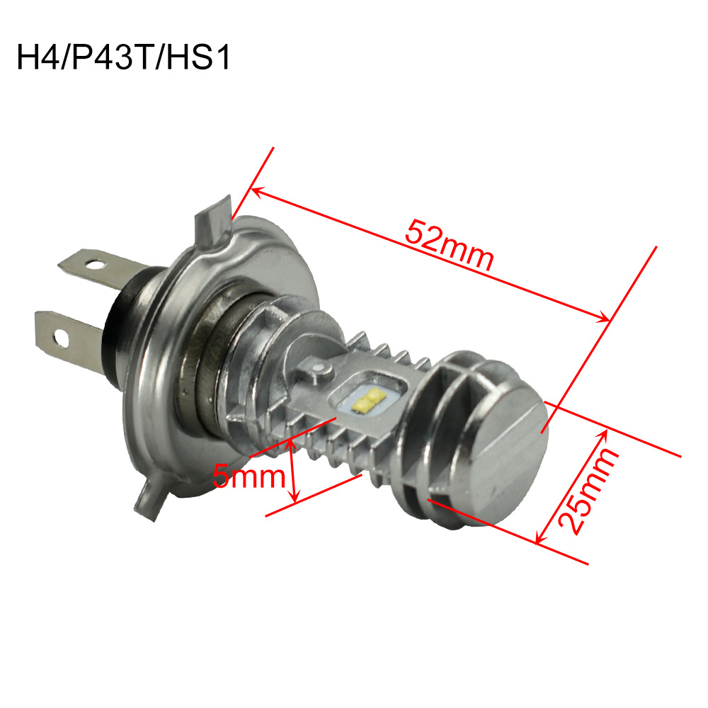 12V 9W 6000K Vodotěsné super jasné žárovky se třemi drápy LED Motocykl baterie Auto světlomety 12V 9W 6000K Vodotěsné super jasné žárovky se třemi drápy LED Motocykl baterie Auto světlomety