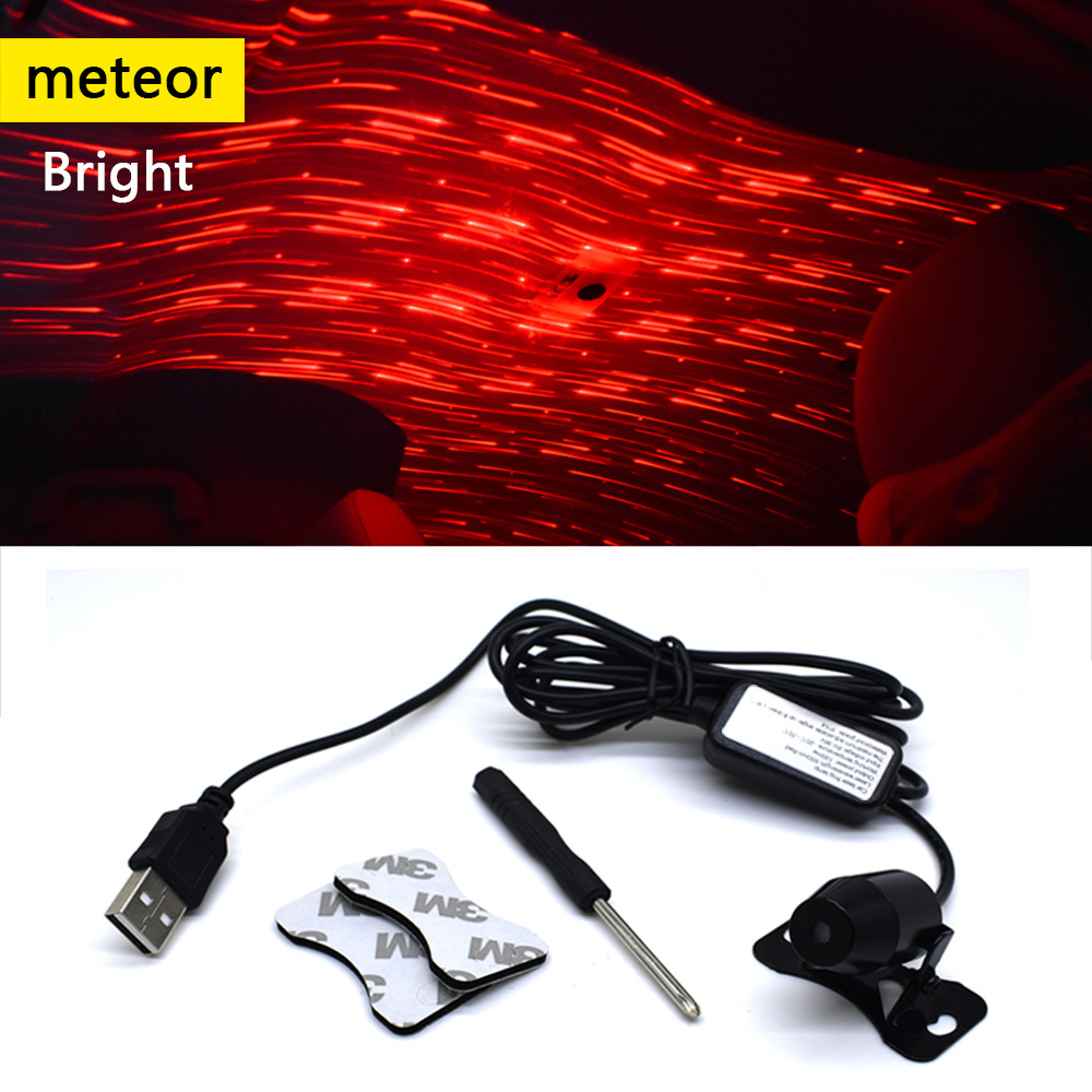 5V 5W Sternlicht LED-Projektionsdekoratives Licht USB-Atmosphärenlicht Modifizierter Autodach-Sound-Control-Streamer 5V 5W Sternlicht LED-Projektionsdekoratives Licht USB-Atmosphärenlicht Modifizierter Autodach-Sound-Control-Streamer