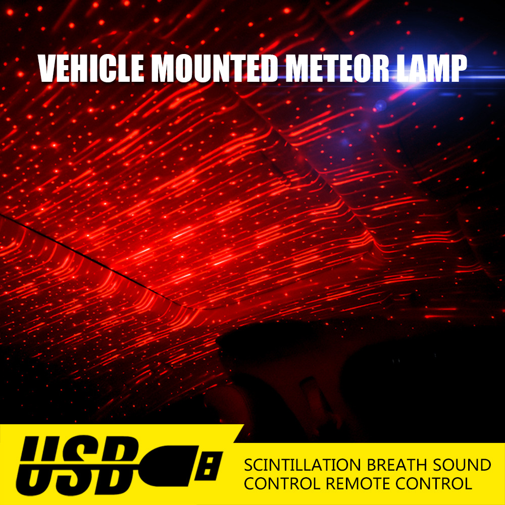 5V 5W Sternlicht LED-Projektionsdekoratives Licht USB-Atmosphärenlicht Modifizierter Autodach-Sound-Control-Streamer 5V 5W Sternlicht LED-Projektionsdekoratives Licht USB-Atmosphärenlicht Modifizierter Autodach-Sound-Control-Streamer
