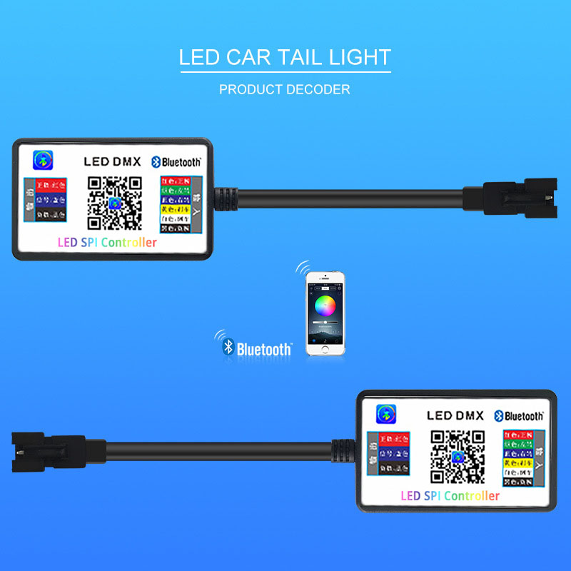 WS2811 DC12V LED Bluetooth Controller JST Stecker für Auto Rücklicht Blinker Bremslicht WS2811 DC12V LED Bluetooth Controller JST Stecker für Auto Rücklicht Blinker Bremslicht