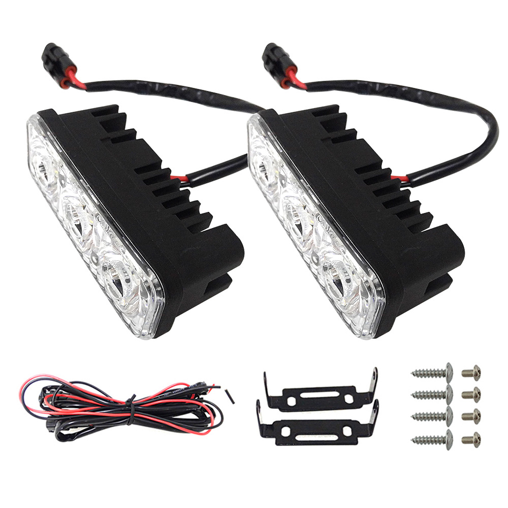 DC 12V 6W Externe Fahrlichter, wasserdichte LED-Arbeitsscheinwerfer, Kfz-LED-Tagfahrlichter DC 12V 6W Externe Fahrlichter, wasserdichte LED-Arbeitsscheinwerfer, Kfz-LED-Tagfahrlichter