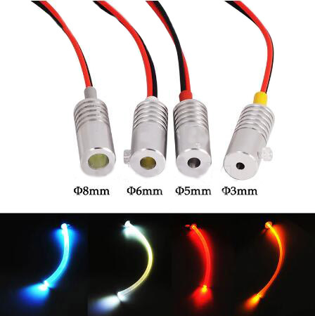 DC12V 1.5W jednobarevný světelný zdroj z optických vláken mini LED do auta DC12V 1.5W jednobarevný světelný zdroj z optických vláken mini LED do auta