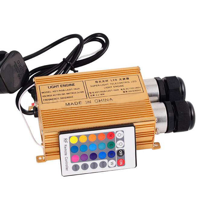 Doppelkopf-32-W-RGBW-24-Tasten-RF-LED-Sterndecken-Glasfaser-Beleuchtungsset Doppelkopf-32-W-RGBW-24-Tasten-RF-LED-Sterndecken-Glasfaser-Beleuchtungsset
