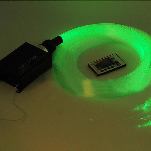 0.78 Zoll 0.75 mm * 50 Stück * (2 m + 3 m + 4 m + 5 m) 16 W RGBW 4 Steckertypauswahl RF 24-Tasten-Fernbedienung LED-Faseroptik-Licht-Sterndecken-Kit