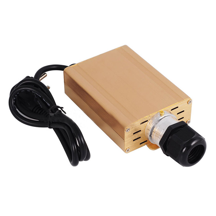 16W RGB 4 Steckertypauswahl 20key RF Remote LED Glasfaser-Motortreiber Goldenes Gehäuse für Glasfaser