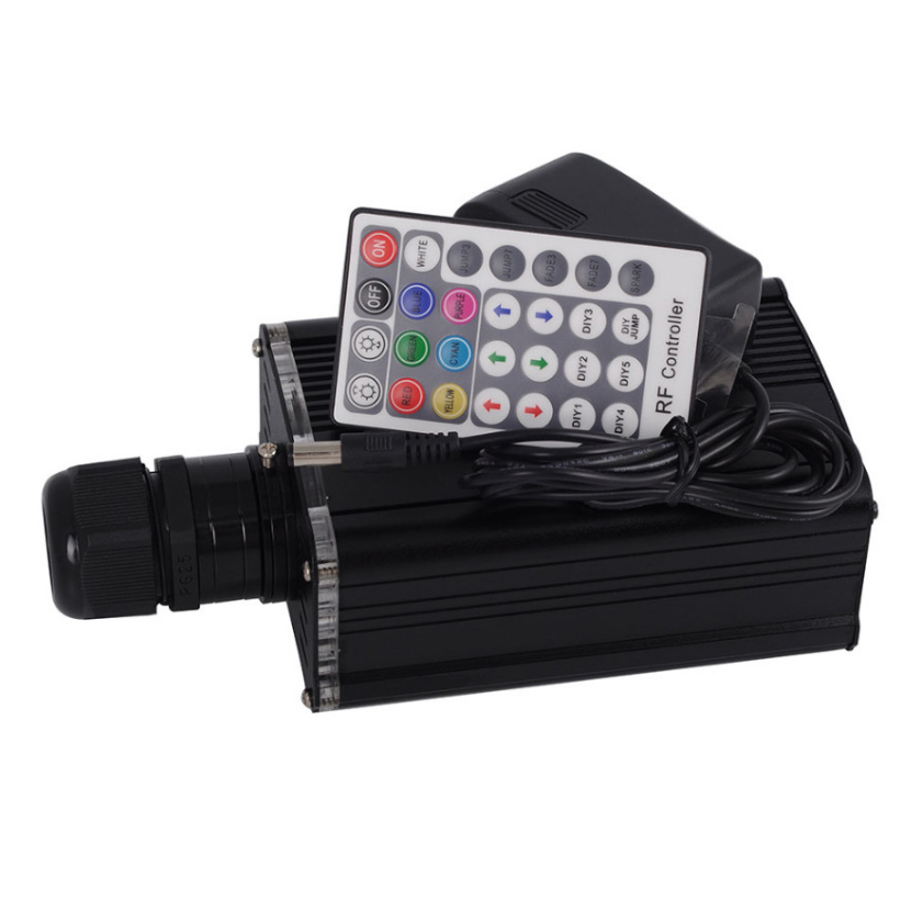 16 W RGBW 4 Steckertypauswahl 28-Tasten-RF-Fernbedienungs-LED-Glasfaser-Engine-Treiber für Glasfaser 16 W RGBW 4 Steckertypauswahl 28-Tasten-RF-Fernbedienungs-LED-Glasfaser-Engine-Treiber für Glasfaser