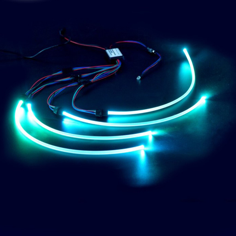 DC12V 2W 2/4 hlavy 24-klávesový dálkový RGB boční světelný zdroj s optickým vláknem iluminátor DC12V 2W 2/4 hlavy 24-klávesový dálkový RGB boční světelný zdroj s optickým vláknem iluminátor