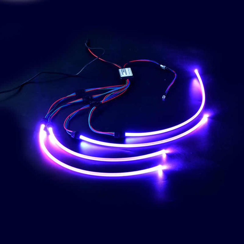 DC12V 2W 2/4 hlavy 24-klávesový dálkový RGB boční světelný zdroj s optickým vláknem iluminátor DC12V 2W 2/4 hlavy 24-klávesový dálkový RGB boční světelný zdroj s optickým vláknem iluminátor