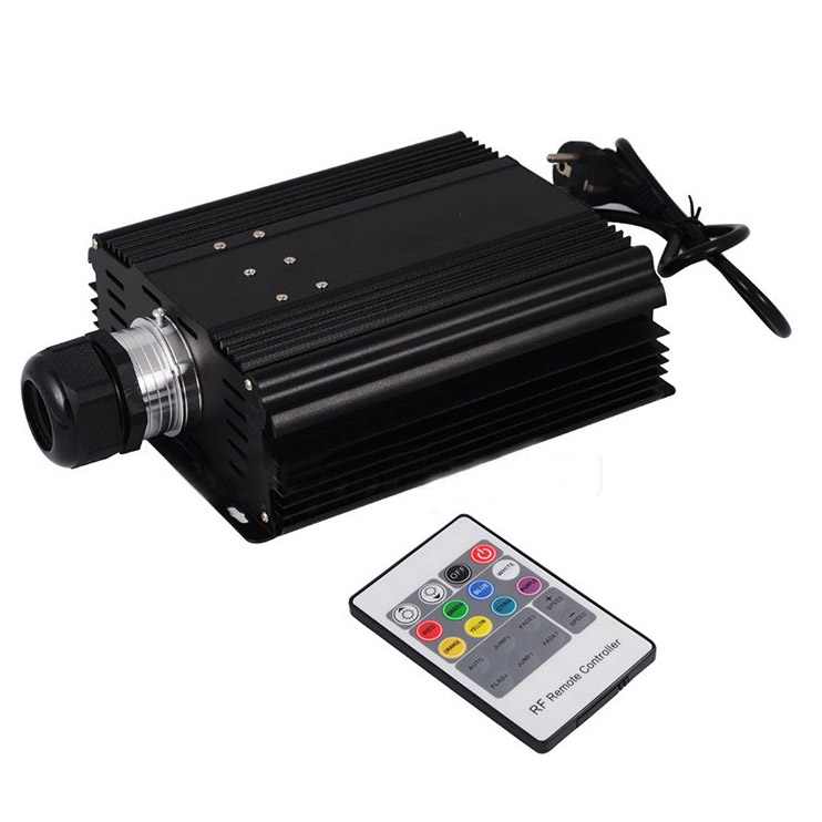 45W jednohlavý světelný zdroj RGB LED s optickým vláknem a dálkovým ovládáním s 20 tlačítky