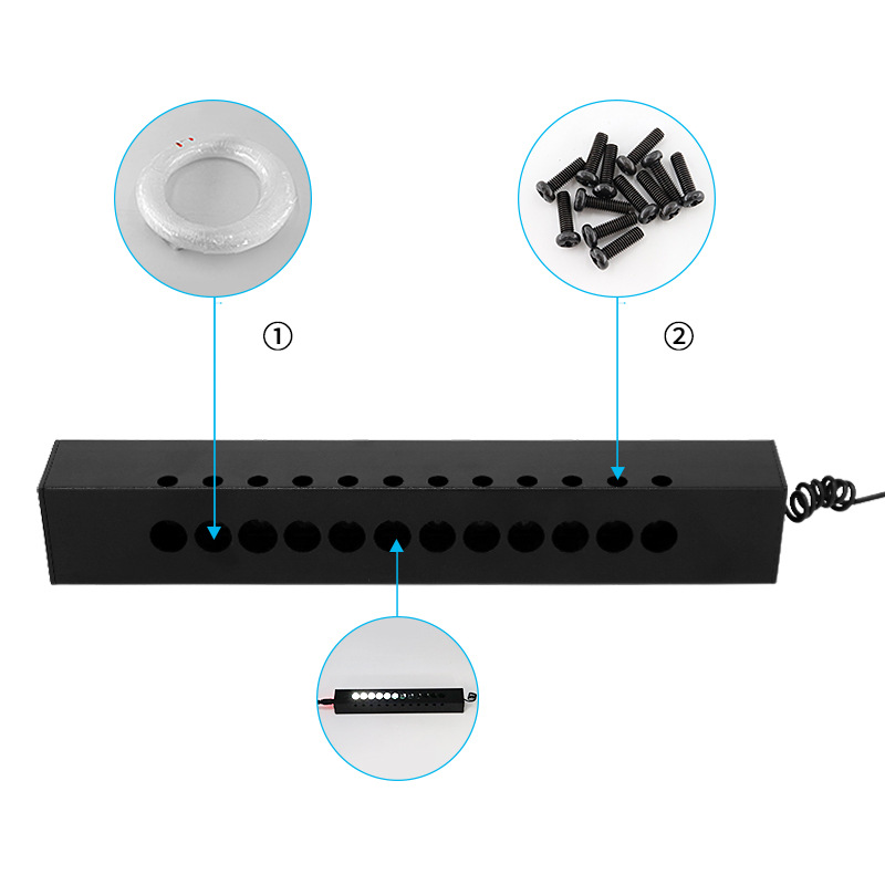 Bluetooth RF RGB /White Shooting Star Fiber Optic Light Engine 12 Holes 6W 12VDC