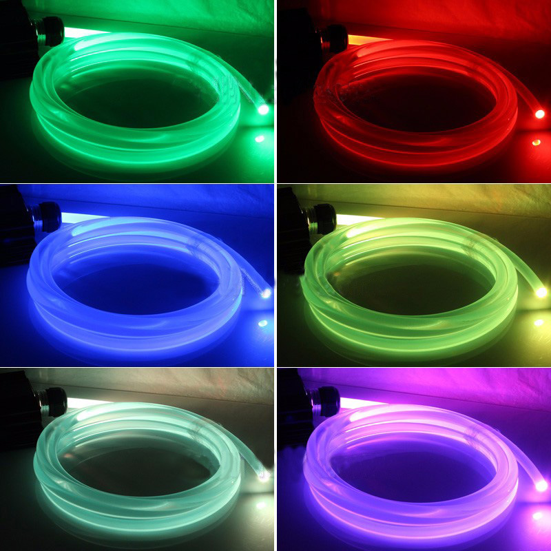 8 mm PMMA LED-Glasfaser-Beleuchtungskabel, 10 m ~ 100 m 8 mm PMMA LED-Glasfaser-Beleuchtungskabel, 10 m ~ 100 m