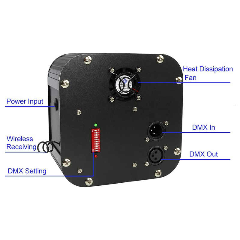 DC24V 50W Twinkle 4 Kanäle DMX RGBW LED Glasfaser-Lichtmaschine mit 28 Tasten Fernbedienung