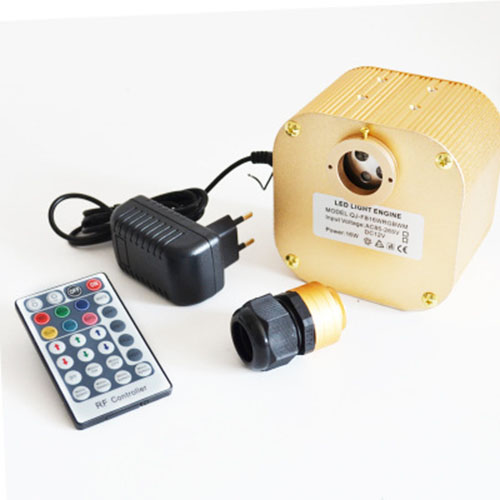 DC12V 16W ​​Twinkle RGBW LED-Sternlicht-Decken-Glasfaser-Lichtstrahler mit RF-Fernbedienung
