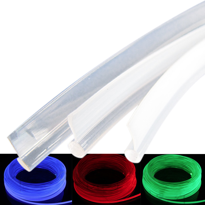 PMMA Side Glow 6mm LED Fiber Optic Cable Spool