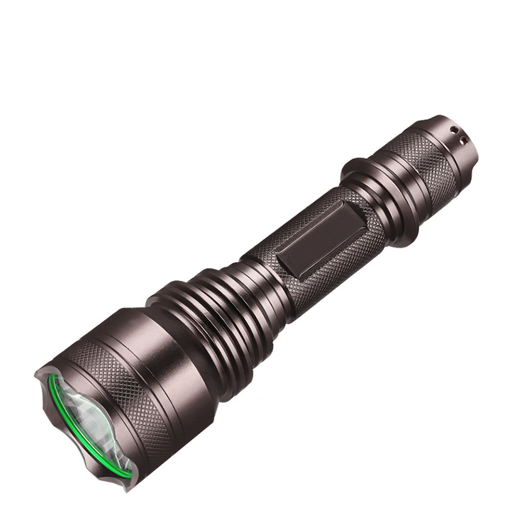10W 317 Meter 1100LM LED Starkes Licht Aluminiumlegierung Outdoor Reiten Fernbeleuchtung Wasserdichte Selbstverteidigungs-Taschenlampe