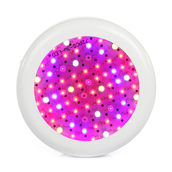 SMD-5740 UFO 216W 72x3W Full Spectrum LED Grow Lights Hydroponie Grow Box LED lampy pro skleníkové rostliny Růst zeleniny Kvetení
