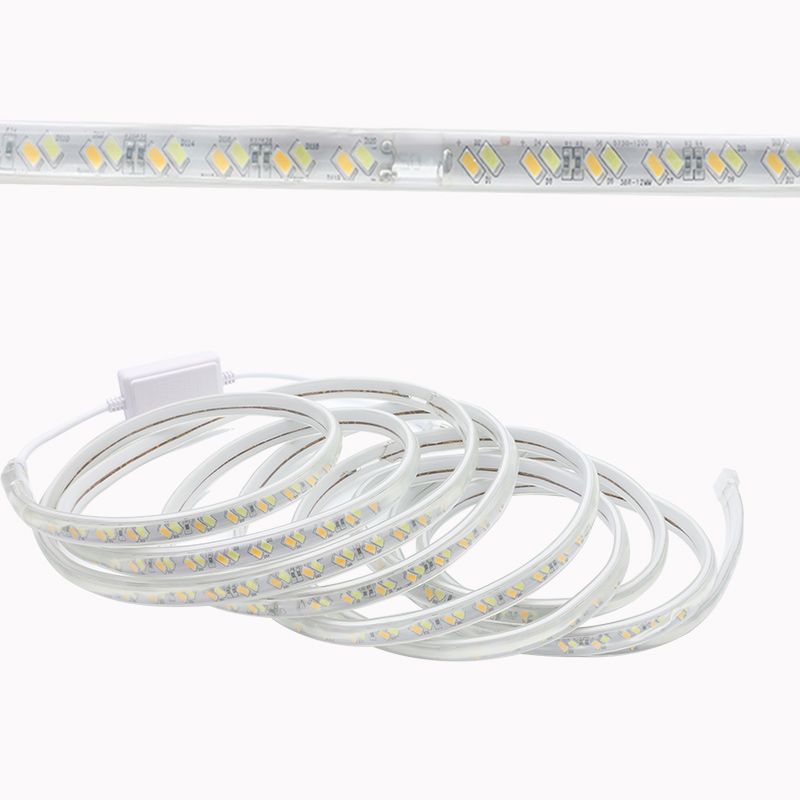 220V 110V vysoké napětí SMD5730 CCT stmívatelné LED pásky 220V 110V vysoké napětí SMD5730 CCT stmívatelné LED pásky
