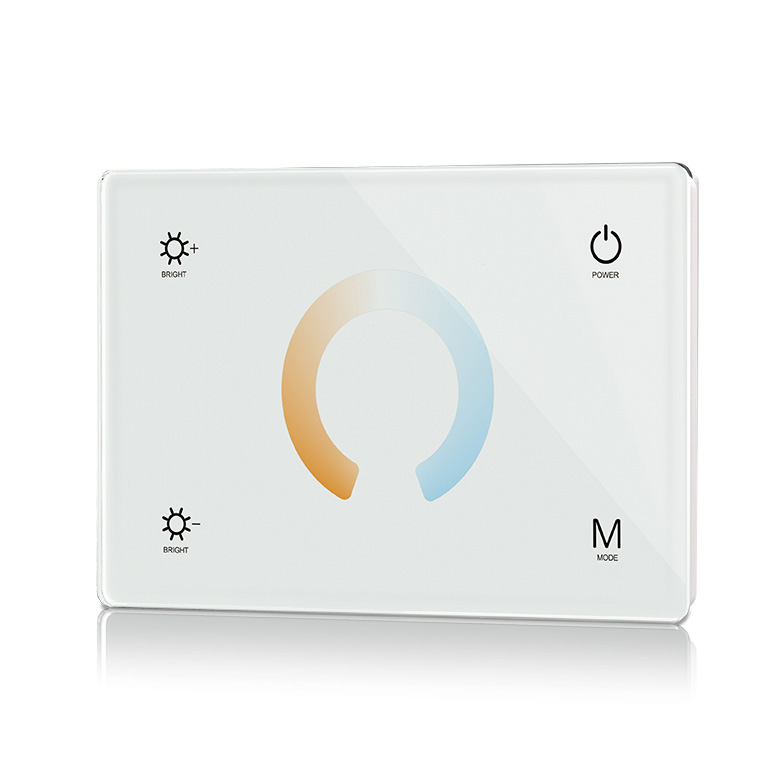 T2(IT) 4CH*3A 12-24VDC Konstantspannung Tunable White Touch LED Wandpanel-Controller