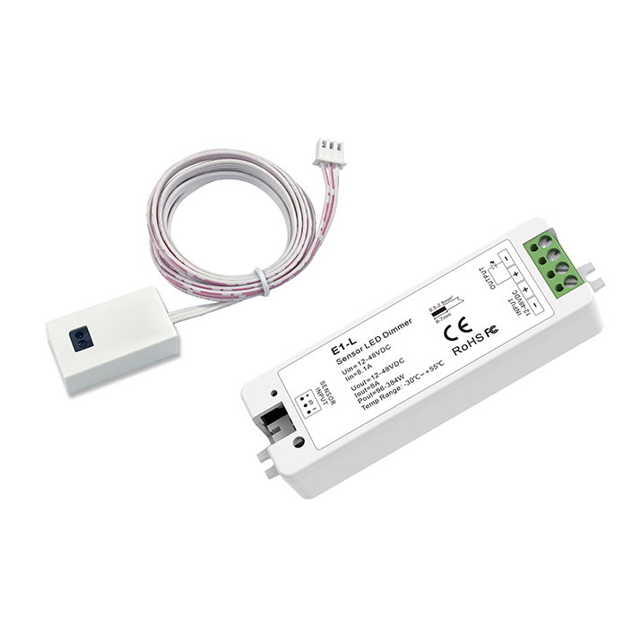 E1-L+EB/EB(C) 12-48 VDC 8 A Hand-Sweep-Sensor-LED-Dimmer