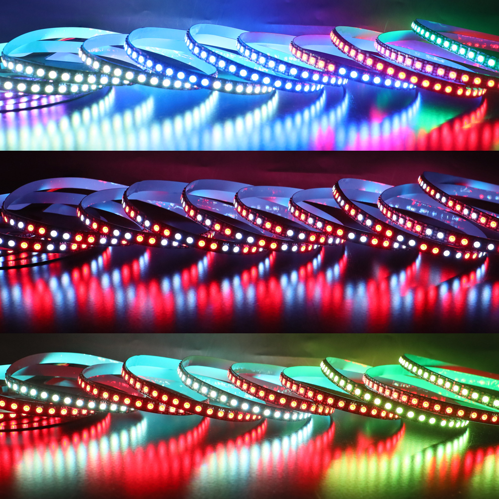 GS8208 5050 RGB barvy měnící individuálně adresovatelné LED pásky GS8208 5050 RGB barvy měnící individuálně adresovatelné LED pásky