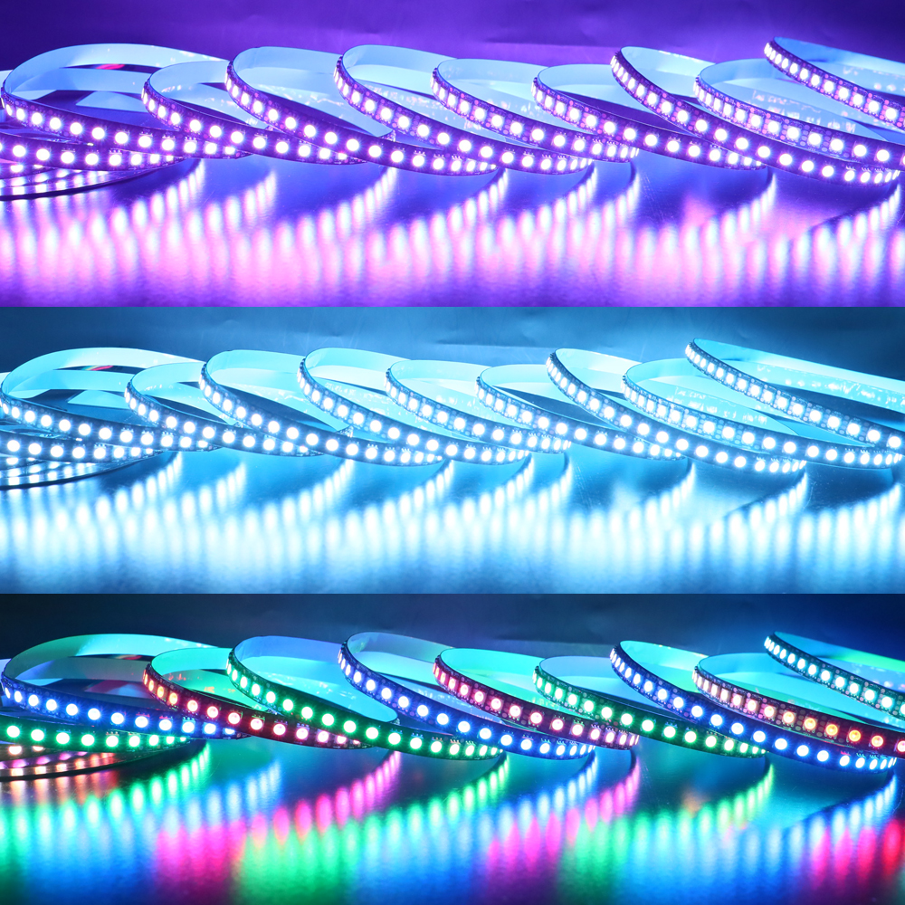 GS8208 5050 RGB barvy měnící individuálně adresovatelné LED pásky GS8208 5050 RGB barvy měnící individuálně adresovatelné LED pásky