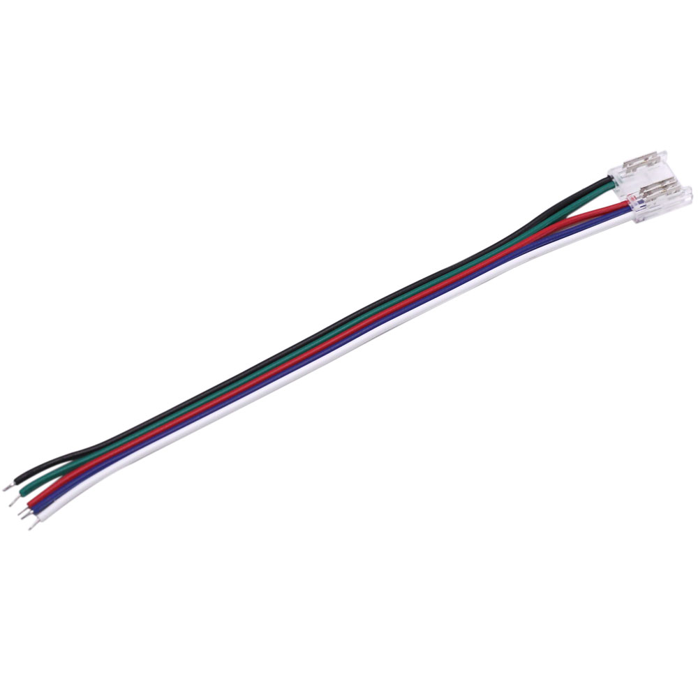 12mm COB RGBW LED pásek 5kolíkový konektor – typ páska na drát