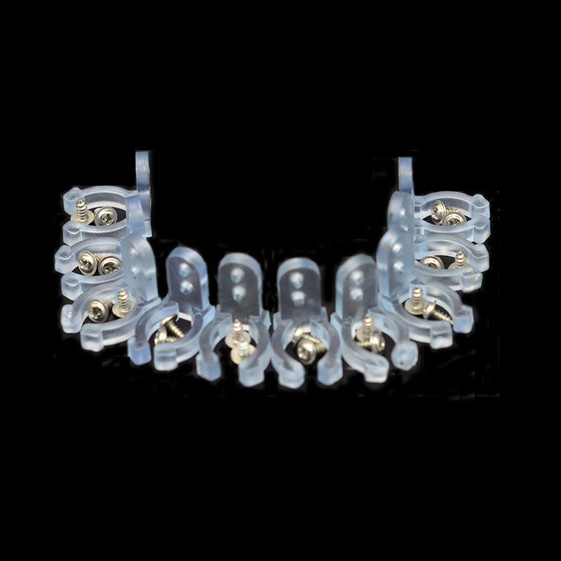 10ks/balení Široké plastové upevňovací držáky Klipy pro 16/18/20mm neonové LED pásky, s 20 šrouby 10ks/balení Široké plastové upevňovací držáky Klipy pro 16/18/20mm neonové LED pásky, s 20 šrouby