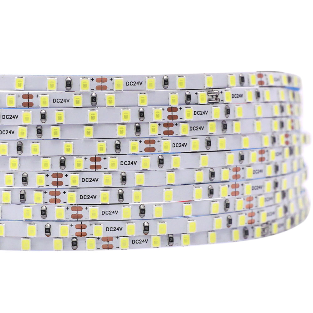 24 V hellweiße, 4 mm dünne LED-Lichtleisten mit hoher Dichte, 120 LEDs/m