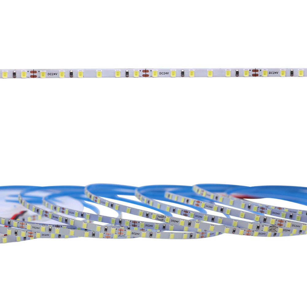 24 V hellweiße, 4 mm dünne LED-Lichtleisten mit hoher Dichte, 120 LEDs/m 24 V hellweiße, 4 mm dünne LED-Lichtleisten mit hoher Dichte, 120 LEDs/m