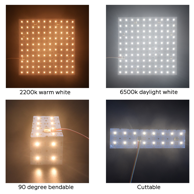 24V 2835 CCT Dual White LED Sheets pro podsvícení 10x10 24V 2835 CCT Dual White LED Sheets pro podsvícení 10x10
