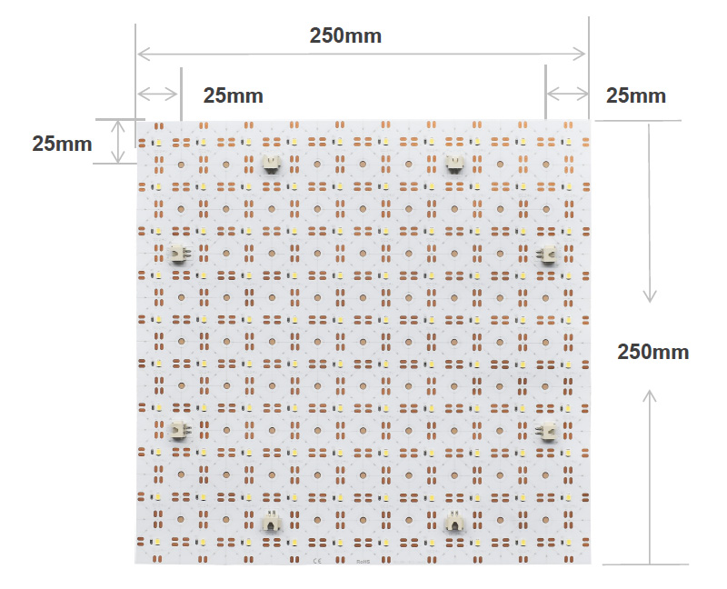 24V 2835 White Cuttable Flexible LED Sheeting Light Size