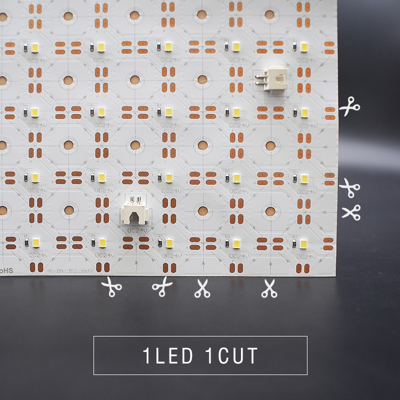 24V 2835 Weißes schneidbares flexibles LED-Folienlicht 10x10 24V 2835 Weißes schneidbares flexibles LED-Folienlicht 10x10