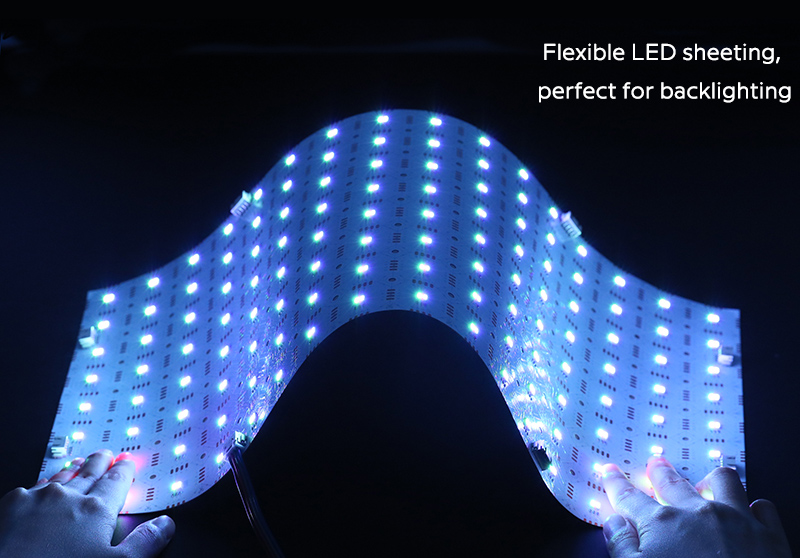 24V 5054 Flexibilní řezací RGB LED listové světlo