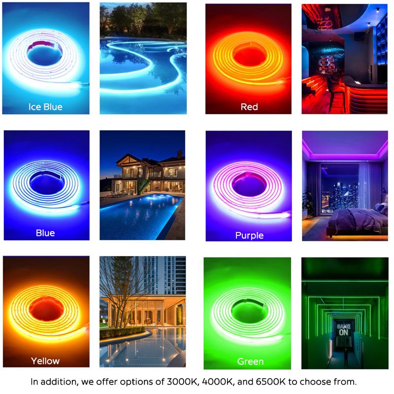 24V podvodní neonové LED páskové světlo IP68 COB pro bazény s horním vyzařováním 24V podvodní neonové LED páskové světlo IP68 COB pro bazény s horním vyzařováním