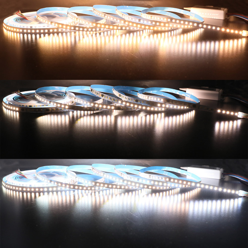 Bendable Natural White LED strip 5m roll, 24V, 14.4W/m