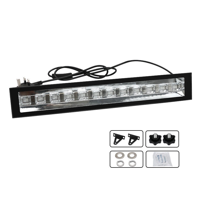 27W 395-405nm UV-A Lineární nástěnná podložka Černé světlo 12LED AC85-265V Vstup 27W 395-405nm UV-A Lineární nástěnná podložka Černé světlo 12LED AC85-265V Vstup