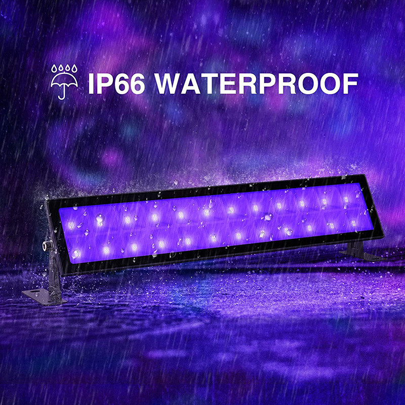 27W 395-405nm UV-A Lineární nástěnná podložka Černé světlo 12LED AC85-265V Vstup 27W 395-405nm UV-A Lineární nástěnná podložka Černé světlo 12LED AC85-265V Vstup