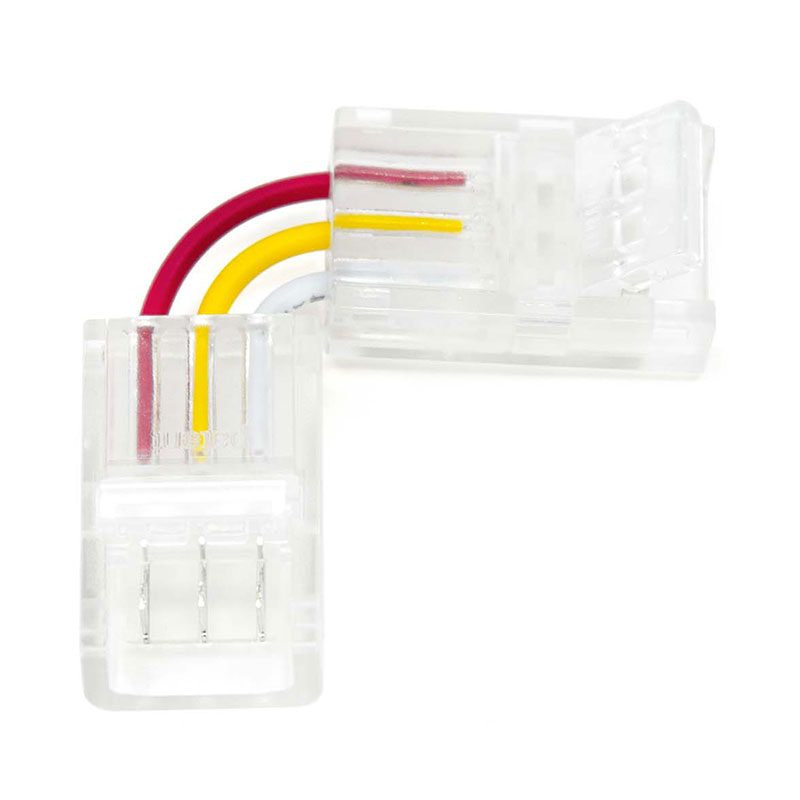 3-poliger LED-Streifen-Eckverbinder für 8 mm/10 mm abstimmbare weiße LED-Streifen