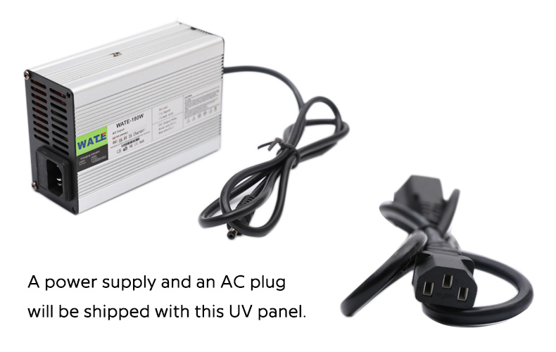 365nm UV A LED panelová světelná sada