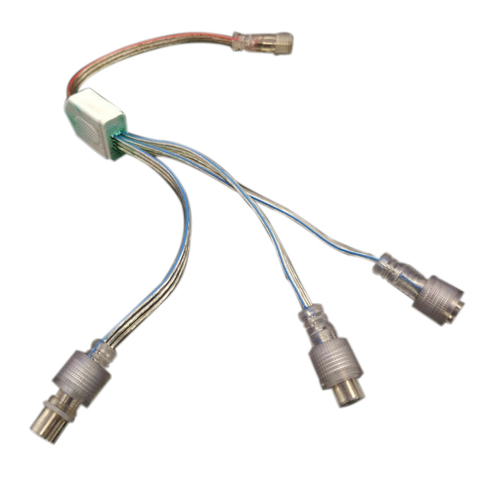 3PIN 1to3 Transparenter wasserdichter Stecker- und Buchsenstecker