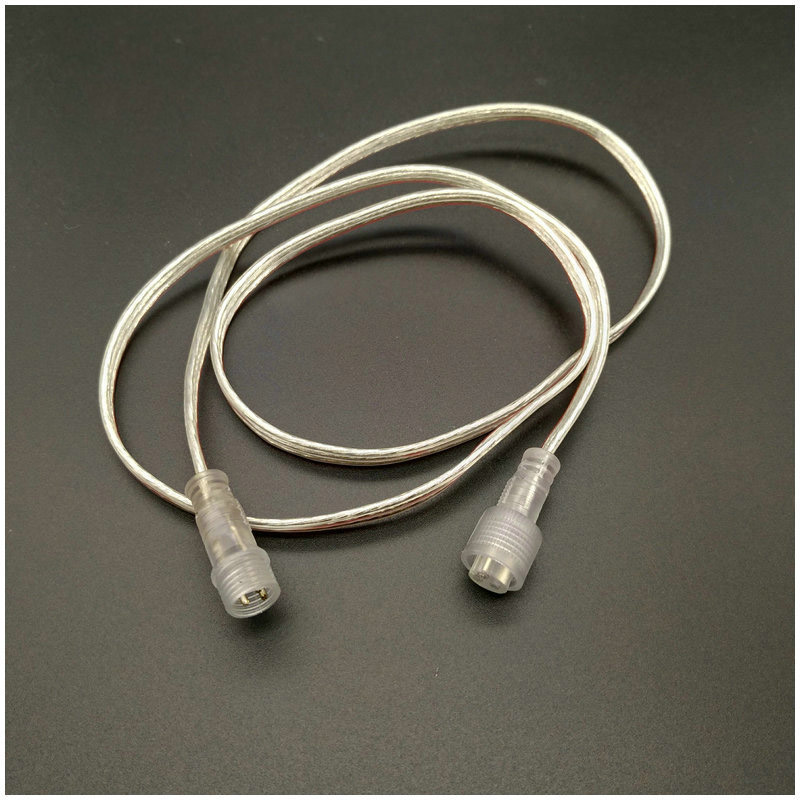 3PIN transparenter wasserdichter männlicher und weiblicher Stecker, Verlängerungskabel, Anschlussstecker 3PIN transparenter wasserdichter männlicher und weiblicher Stecker, Verlängerungskabel, Anschlussstecker