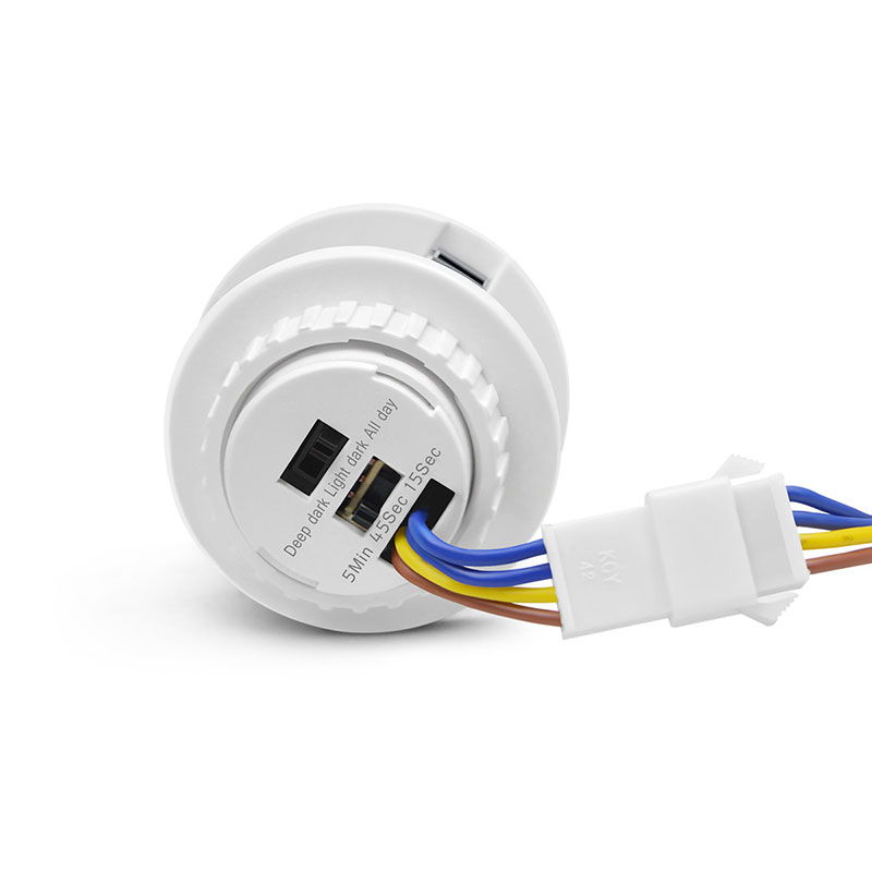 Mini AC Infračervený PIR spínač světla s pohybovým senzorem pro 40W schodišťová světla Mini AC Infračervený PIR spínač světla s pohybovým senzorem pro 40W schodišťová světla